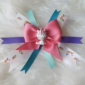Handmade Unicorn Bow